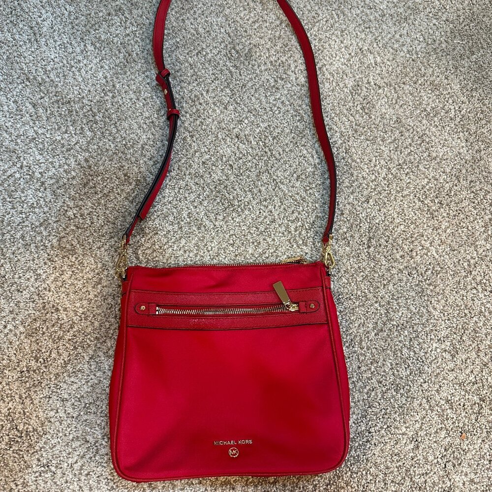 Red Michael Kors crossbody